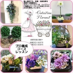 【カタリーヌフラワー】消臭・抗菌・抗ウィルスの効果があるハイブリッド触媒のお花 カタリーヌコースレッスンの画像