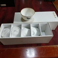 湯のみ茶碗５客揃　香蘭社
