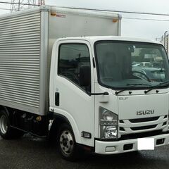 H27 いすず　エルフ　2トンアルミバン　車両総重量5t未満　オートマ　ナビ ワンセグ ETC2.0 バックカメラ  キーレス ラッシング2段　車検8年2月 最大積載量2t  16447の画像