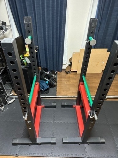 【中古】【ホームジムセット】ハーフラックとベンチ