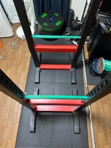 【中古】【ホームジムセット】ハーフラックとベンチ