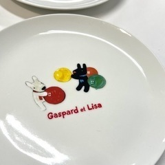 リサとガスパール　丸プレート2枚セットの画像