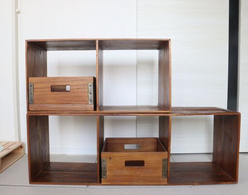 「ACME Furniture」の「TROYシリーズ 」オープンシェルフ＆ボックスセット