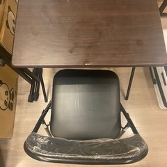 ニトリ　折り畳み式　デスクセット