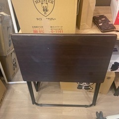 ニトリ　折り畳み式　デスクセットの画像