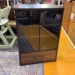 【リサイクルサービス八光】幅59㎝　ガラス扉付き　DBR　カップ...