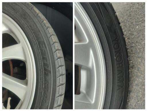ダイハツ タントカスタム(CBA−L350S)純正15㌅アルミホイールと15㌅タイヤのセット × 4本