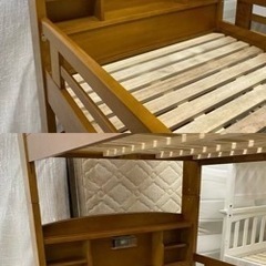 【愛品館 江戸川店】木製 2段ベッド ID:153-018638-007の画像