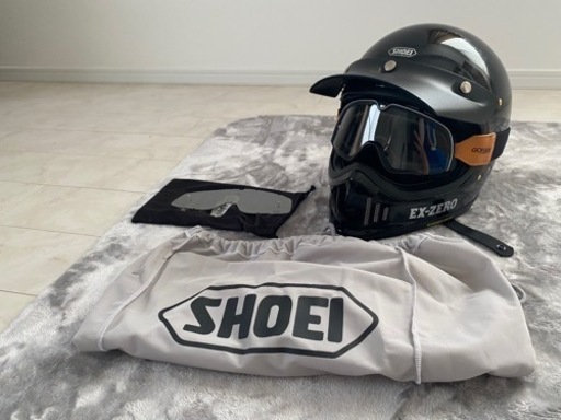 SHOEIヘルメットEX-ZERO✨ゴーグル付き