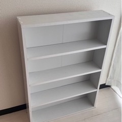 【あげます】木製CDラック 4段 白【6/18まで】