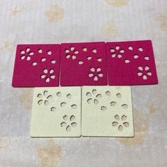 不織布コースター5枚