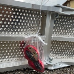 アルミラダーレール 軽量アルミラダー 折りたたみ式アルミスロープ 取っ手付き アルミブリッジ の画像