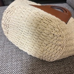 フェイクレザー切替かごバックの画像