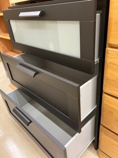 IKEA?個性的なチェスト?3段チェスト2963