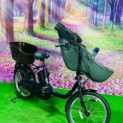 ❹ 5355子供乗せ電動アシスト自転車パナソニック3人乗り対応2...