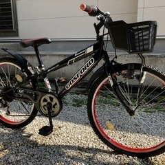 199）全車両格安販売‼️ 24インチ マウンテンバイク Fujin マウンテンバイク 24インチ 黒と青 前部バスケット付き