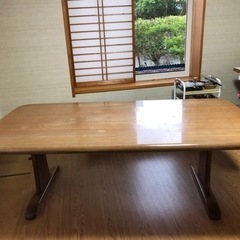 ダイニングテーブル　イス6脚付き差し上げますの画像