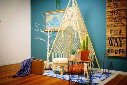 マクラメ　ティピーテント