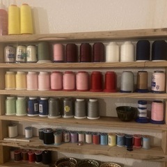 ミシン糸棚　小物棚　オーダーメイドの画像