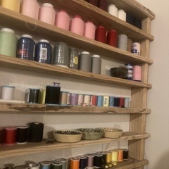 ミシン糸棚　小物棚　オーダーメイドの画像