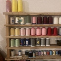 ミシン糸棚　小物棚　オーダーメイドの画像