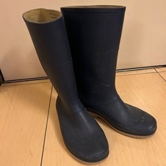 長靴　ネイビー　26.5〜27.0 値下げ