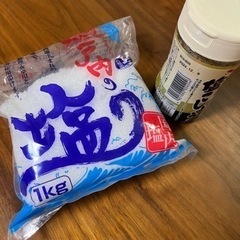 瀬戸内の塩とS&Bあらびき塩コショウ