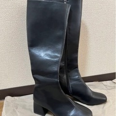 黒のブーツ　一度着用　23cm 6月23日迄の画像