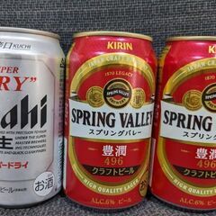 取引中！ビール3本　スーパードライ、クラフトビールスプリングバレー