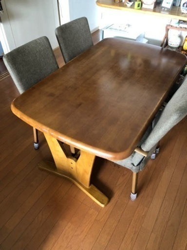 ニトリ　ダイニングテーブル&椅子4脚セット
