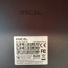 10インチ SIMフリータブレット OSCAL PAD 10（訳あり）の画像