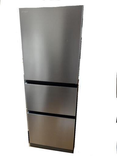 来週まで値下げ！高年式　日立 冷蔵庫 幅54cm 265L シャンパン R-27RV N 3ドア 右開き まんなか野菜室 シンプルデザイン