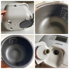 【土曜日お渡し予定】炊飯器　炊飯ジャー　SHARP.   ks-c5j-w  3合の画像