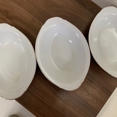 昭和レトロなカレー皿3枚セットの画像