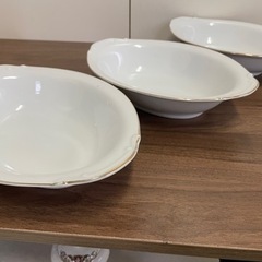 昭和レトロなカレー皿3枚セットの画像