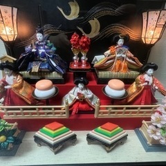 美品　ケースいり入り　秀月　雛人形　桃の節句人形