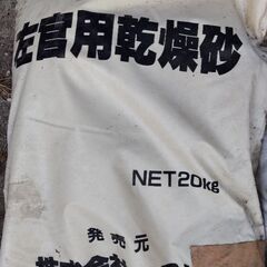 ★倉庫保管品　左官用乾燥砂　一袋20kg★