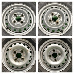 トーヨー145R12 6PR ダイハツ純正ホイール　4本セットの画像