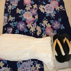 浴衣　3点セット　レディース　兵児帯