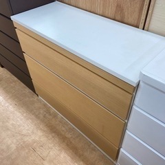 【トレファク摂津店】ホワイト×ナチュラルの4段チェスト入荷しました!!