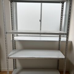 ３段棚（什器）サイズ　高さ180cmｘ幅120cmｘ奥行43cm