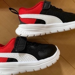 美品中古　13cmプーマ　エボルブラン　メッシュ 子供用シューズ箱ありの画像
