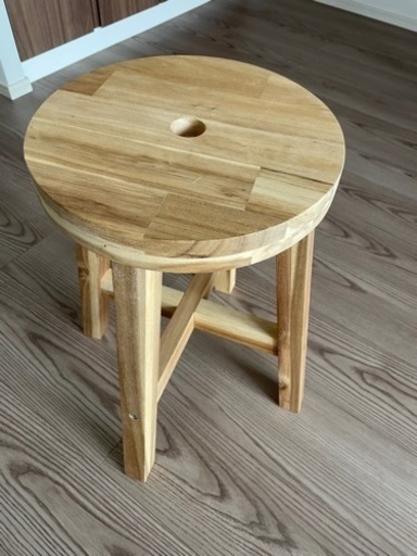 【IKEA】スツールSKOGSTA スコグスタ スツール, アカシア材, 45 cm