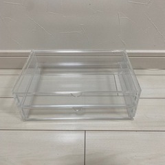 無印良品　アクリルケース　2段引出し