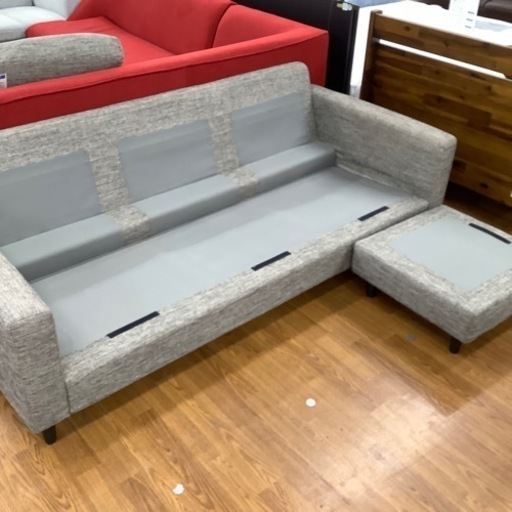 ニトリ オットマン付き3人掛けソファー【トレファク 川越店】