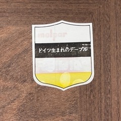 ★ 古家具 ★ ダイニングテーブル molpar 約71x90x60cm ダイニングチェア 2脚 ダイニングセットの画像