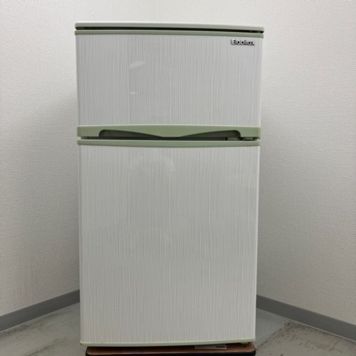 【中古品】Elabitax 冷凍冷蔵庫 2ドア 2017年製 ER-107(HG)