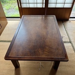 木製のこたつテーブル　おしゃれの画像