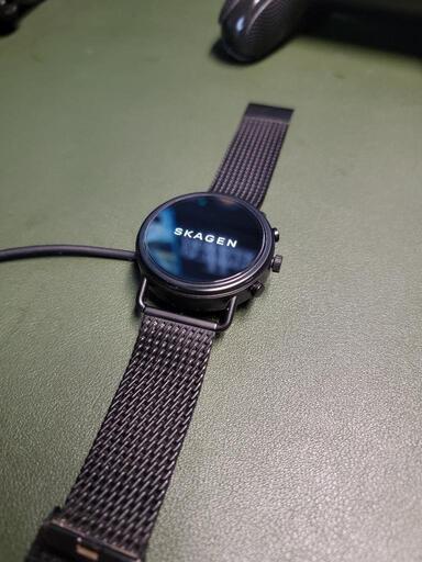 SKAGEN Falster 3 X by KYGO ブラックステンレススチール スマートウォッチHR