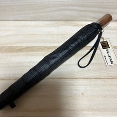 紳士　折り畳み傘　タグあり　未使用　黒チェック
